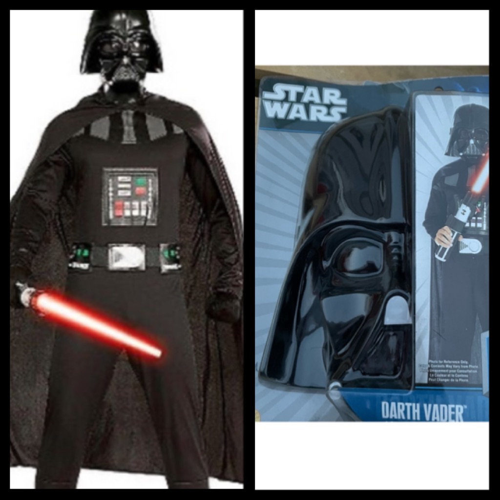 Nwt Star Wars Darth Vader Action Suit